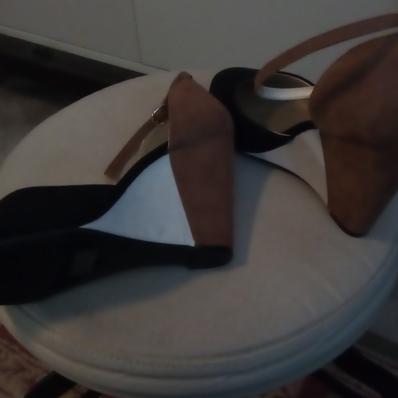 Colorblock anklestrap wedge shoes - Picture 5 of 8